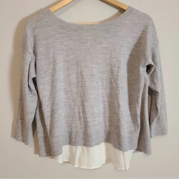 Club‎ Monaco wool silk tie back sweater - Picture 2 of 10